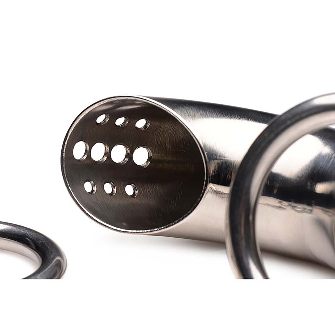 Vergrendelbare Rvs Kuisheidskooi Met 3 Ringen | Duurzaam & Comfortabel