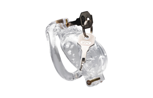 Dubbele Lockdown - Verstelbare Lockable Chastity Cage
