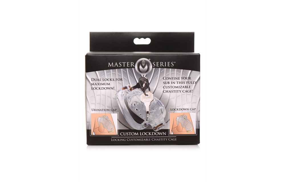 Dubbele Lockdown - Verstelbare Lockable Chastity Cage