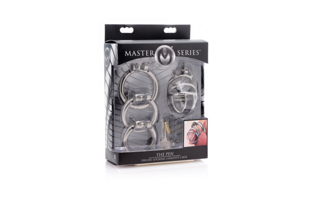 The Pen Deluxe Stainless Steel Lockable Chastity Cage