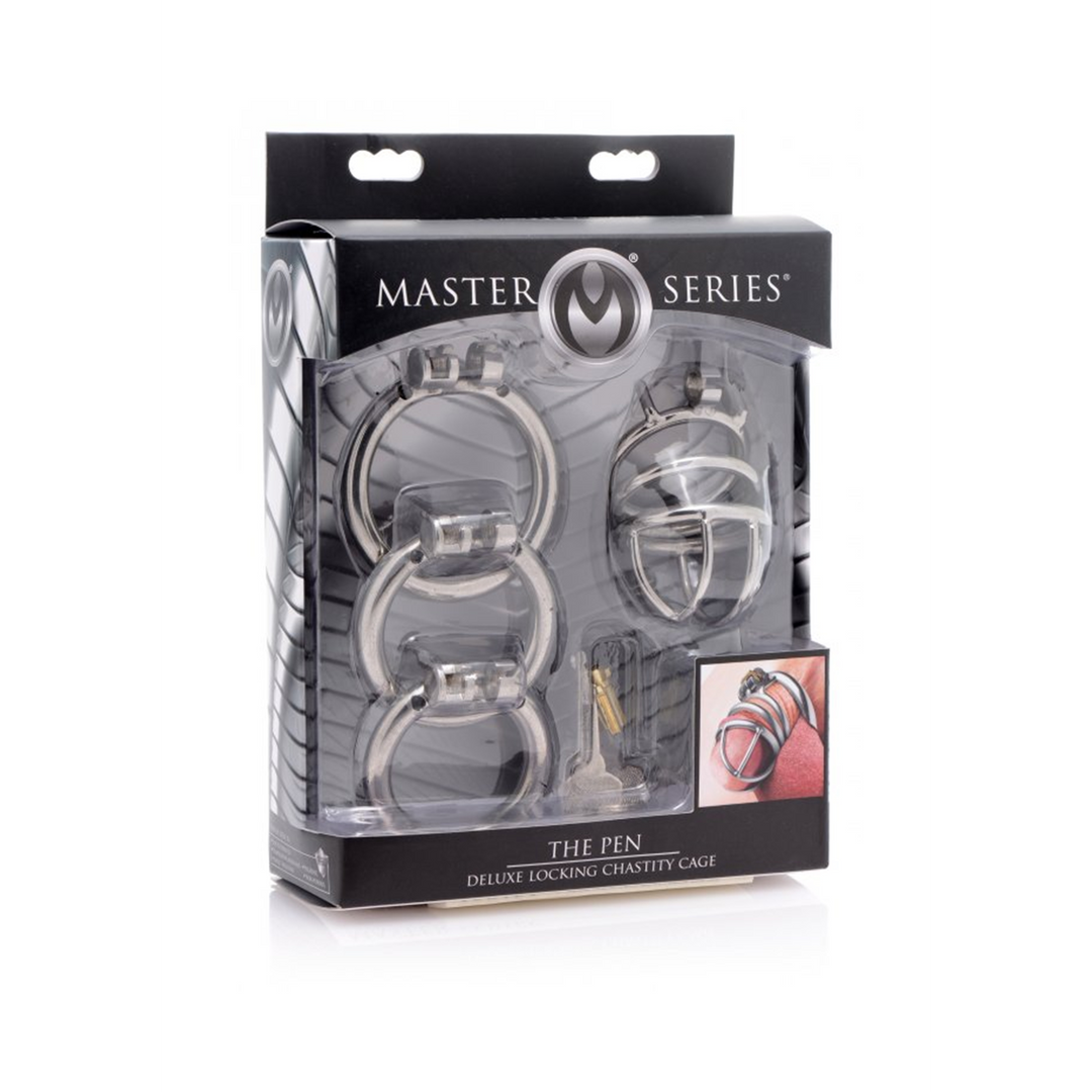 The Pen Deluxe Stainless Steel Lockable Chastity Cage