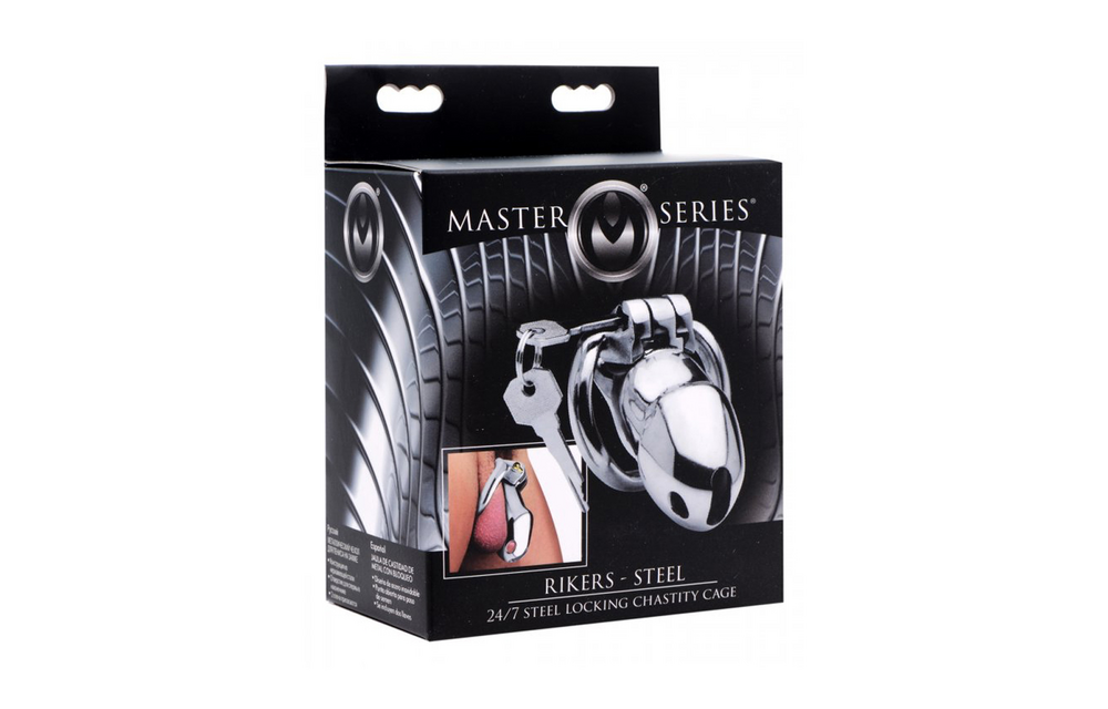 Rikers 24-7 Stainless Steel Locking Chastity Cage – Comfort & Control