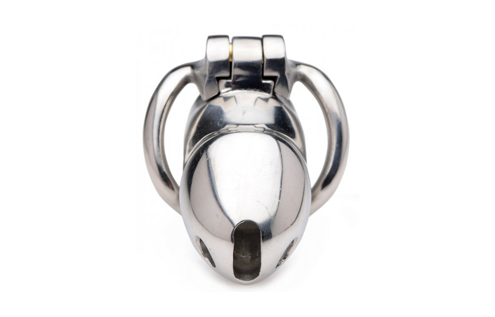 Rikers 24-7 Stainless Steel Locking Chastity Cage – Comfort & Control