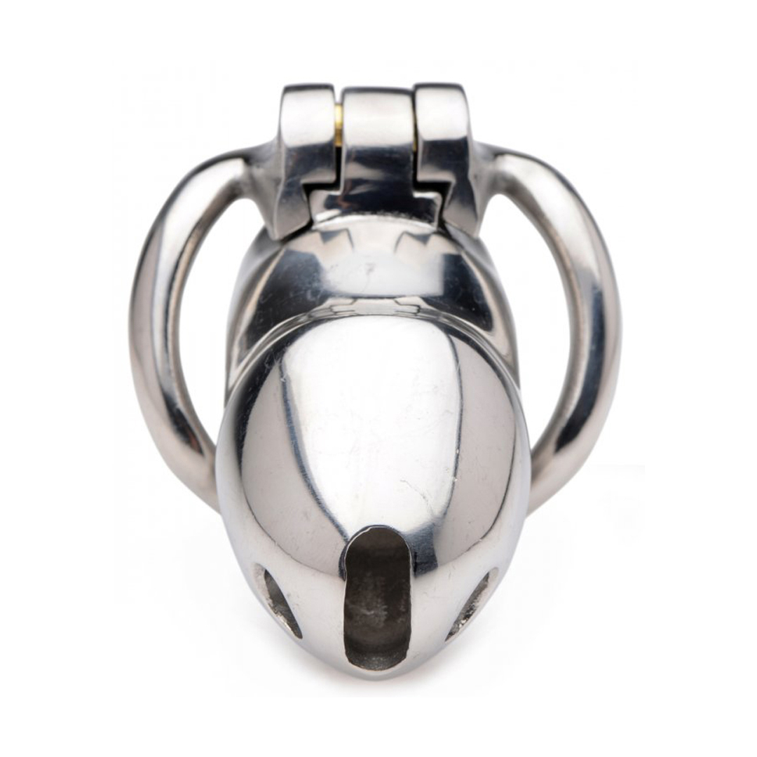 Rikers 24-7 Stainless Steel Locking Chastity Cage – Comfort & Control