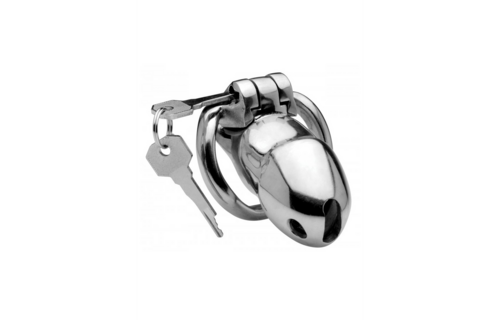 Rikers 24-7 Stainless Steel Locking Chastity Cage – Comfort & Control
