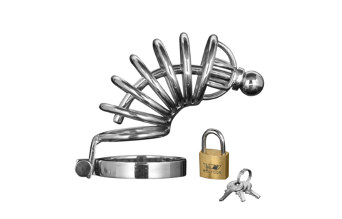 Asyl - Keuschheitskäfig mit 6 Ringen - M/L