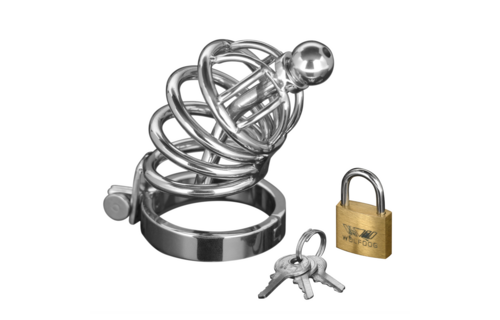 Asylum Chastity Cage S/M - Comfort & Control Made of Steel