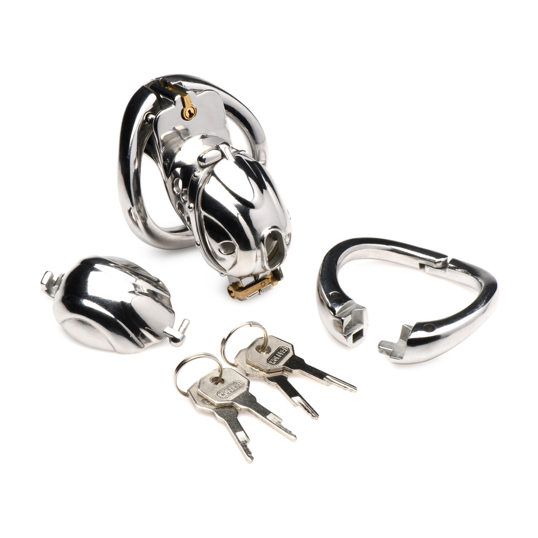 Luxury Lockable Stainless Steel Chastity Cage | Xr Brands