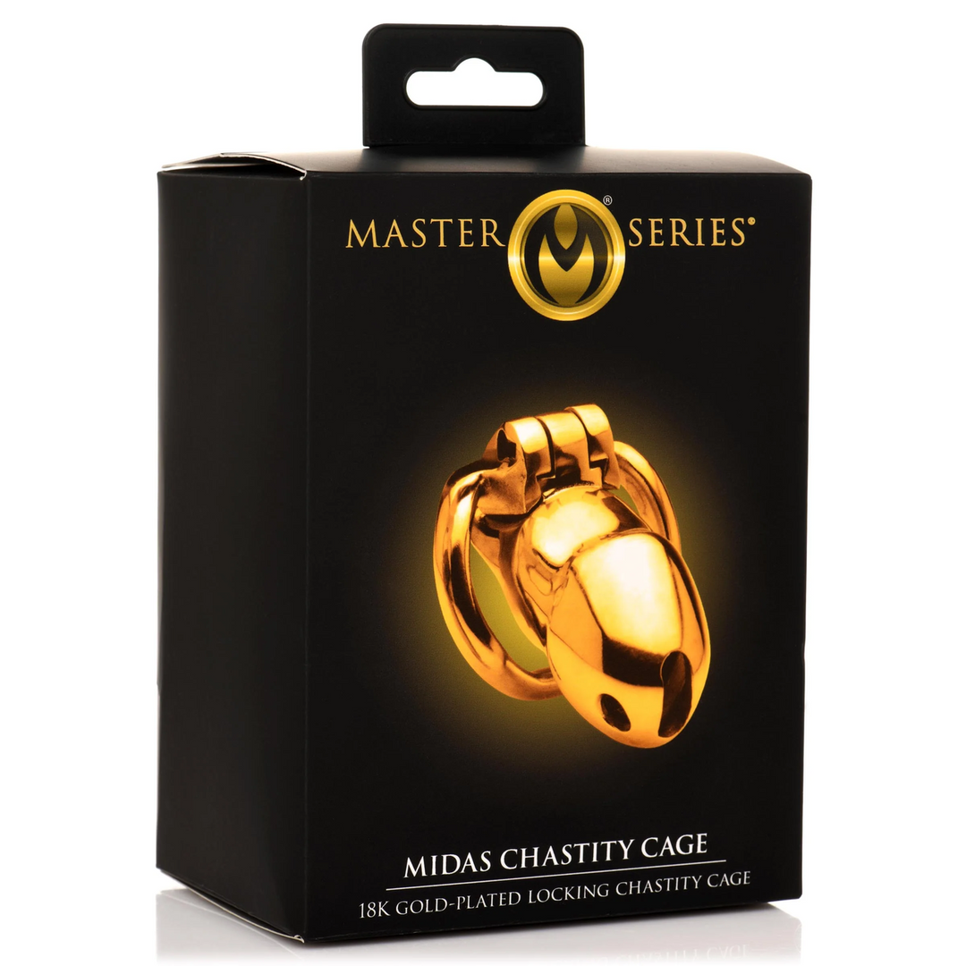 Midas Chastity Cage 18K Gold Plated | Luxury & Security Cage