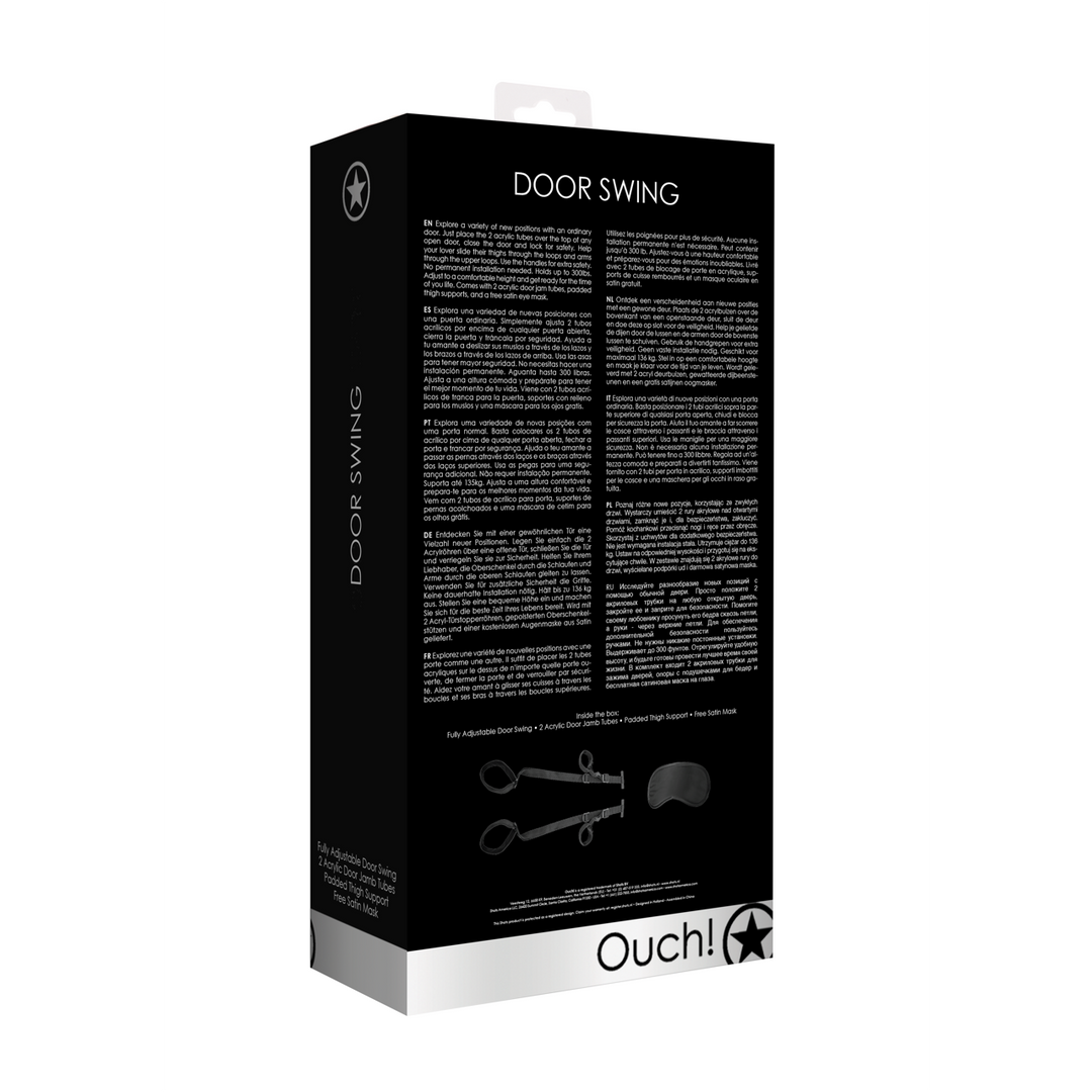 Deurzwaai: speelplezier met stevig deurophangsysteem zwart