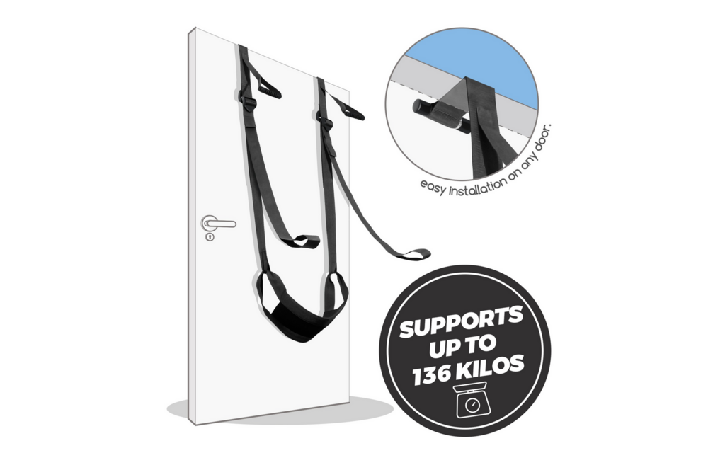 Deluxe Sex Door Swing - Black