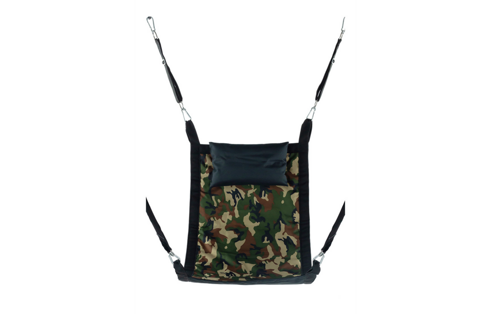 Rechteckige Canvas-Schlinge 4 Punkte | Mr. Sling Grün Polyester