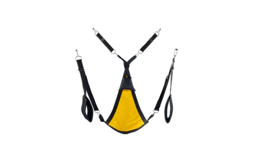 Driehoekige Canvas Sling Geel | Veilig & Comfortabel Mr. Sling