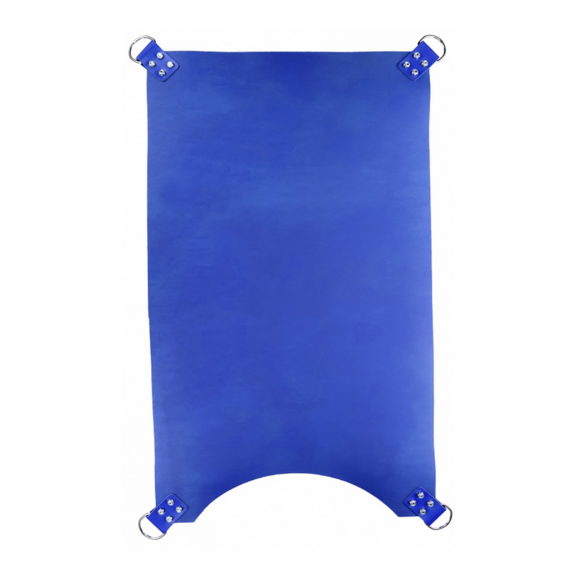 Ledertragehilfe Blaue Schlinge mit 4 Metallringen | Mr. Sling