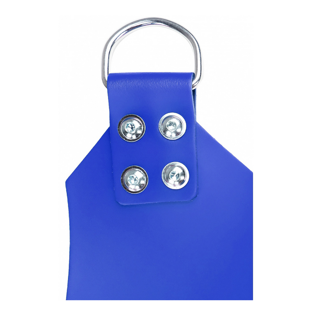 Leather Baby Carrier Blue Sling with 4 Metal Rings | Mr. Sling