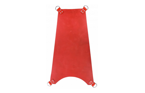 Customised leather sling 4 points - Luxury carrying comfort red