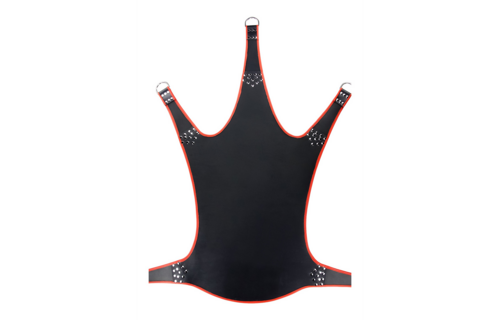 Leather Sling 5 Points Black with Red Trim – Stylish & Durable