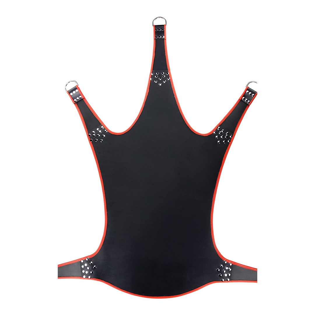 Leather Sling 5 Points Black with Red Trim – Stylish & Durable