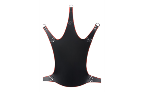 Leather Sling 5 Points Black with Red Trim – Stylish & Durable