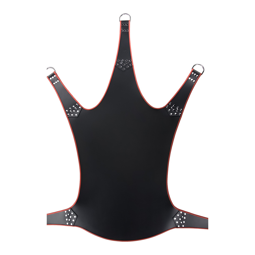 Leather Sling 5 Points Black with Red Trim – Stylish & Durable