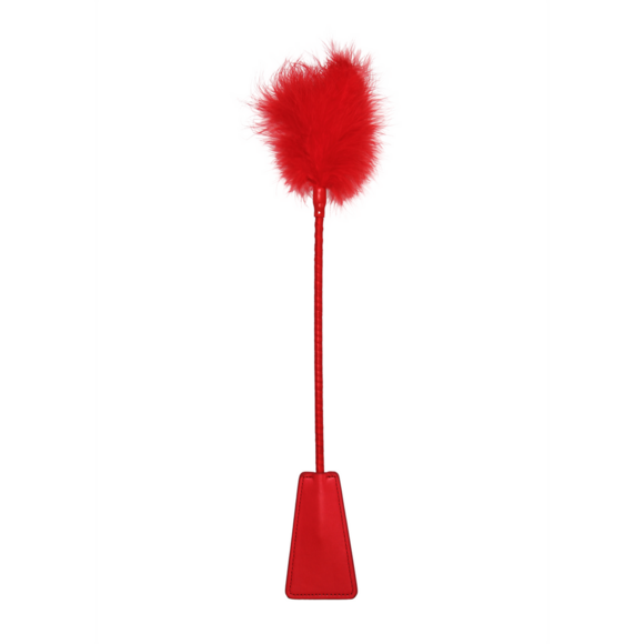 Feather Whip – Luxury Red Feather Whip from Ouch! By Shots