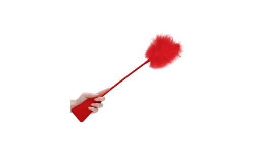 Feather Whip – Luxury Red Feather Whip from Ouch! By Shots