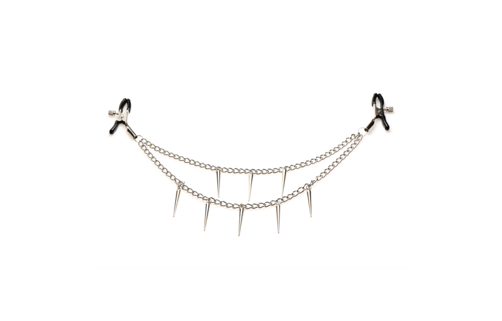 Dolk Dubbele Ketting Tepelklemmen | Kinky & Stijlvol