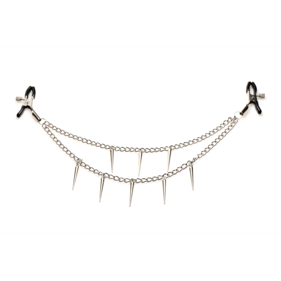 Dolk Dubbele Ketting Tepelklemmen | Kinky & Stijlvol