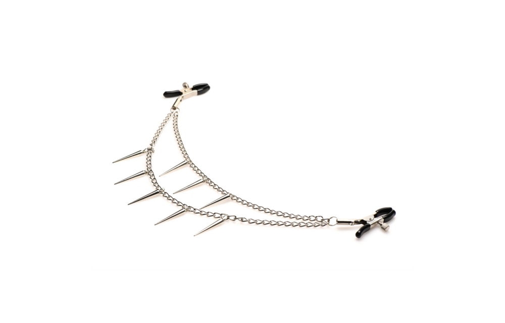 Dolk Dubbele Ketting Tepelklemmen | Kinky & Stijlvol