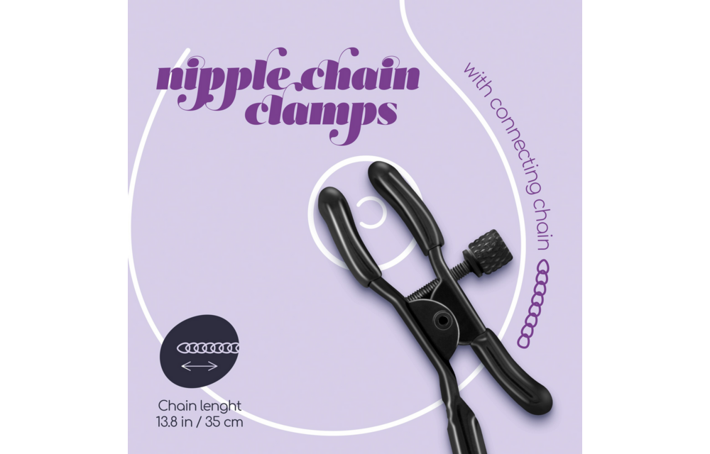 Nipple Chain Clamps - Black