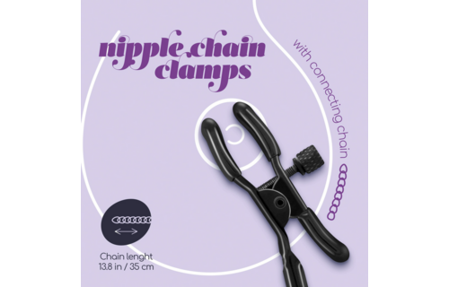 Nipple Chain Clamps - Black