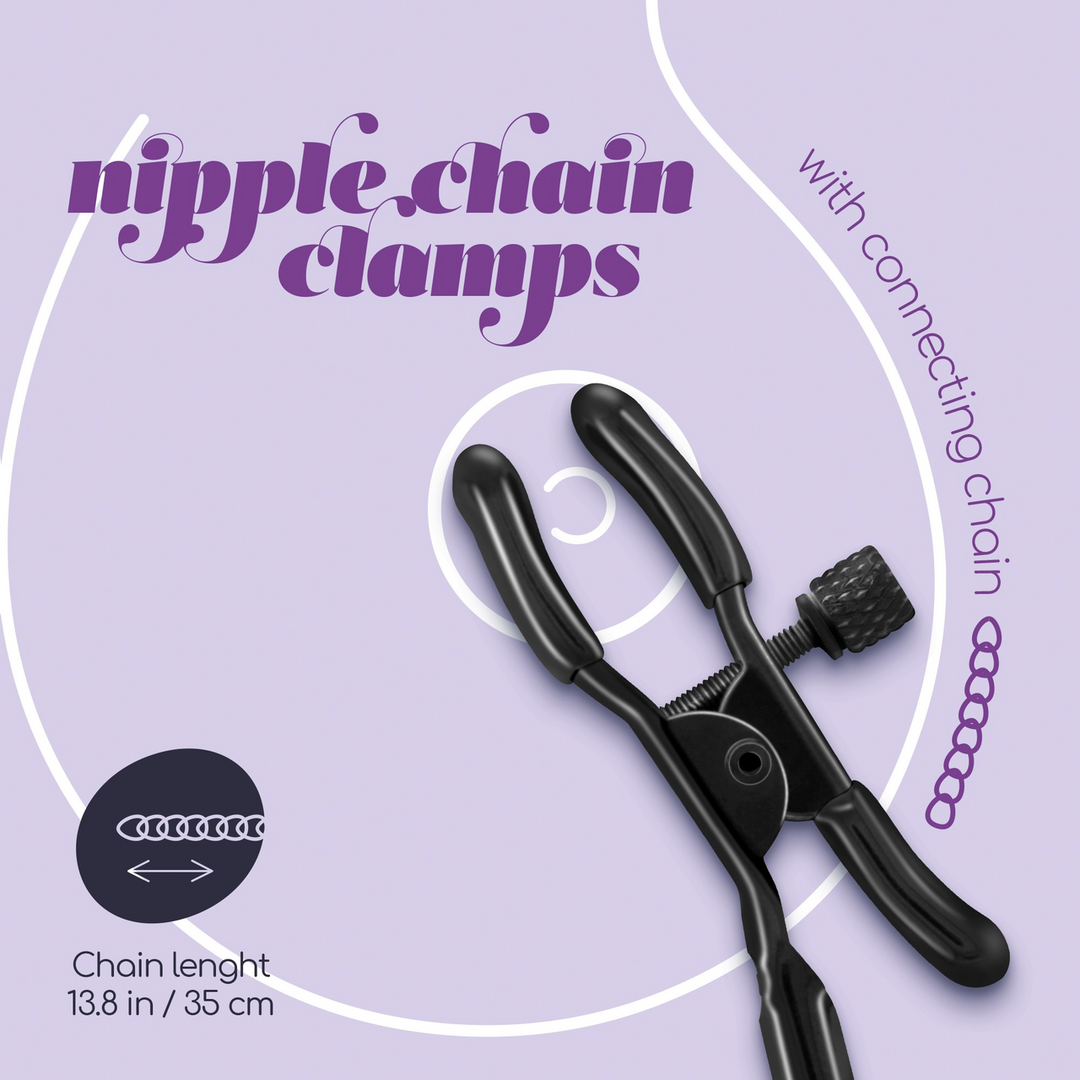 Nipple Chain Clamps - Black