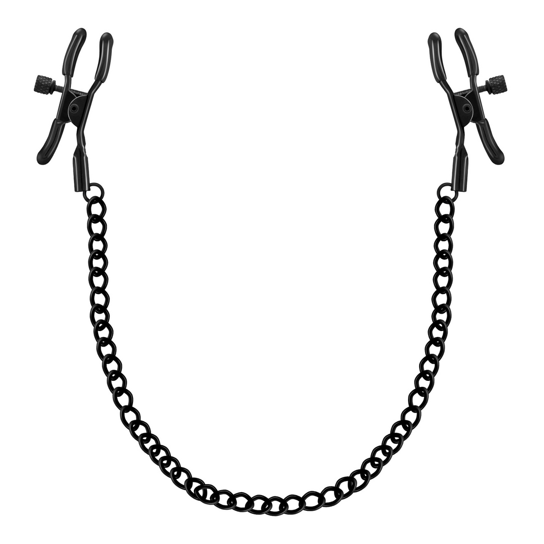 Nipple Chain Clamps Black | Comfort & Playful Pleasure