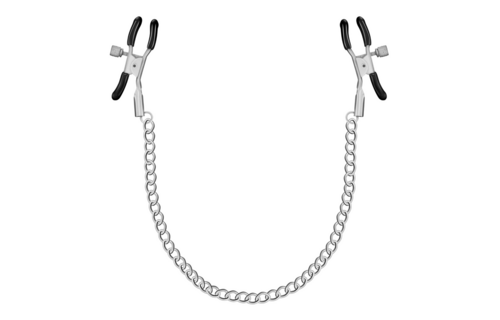 Nipple Chain Clamps Silver - Comfort & Pleasure Safe