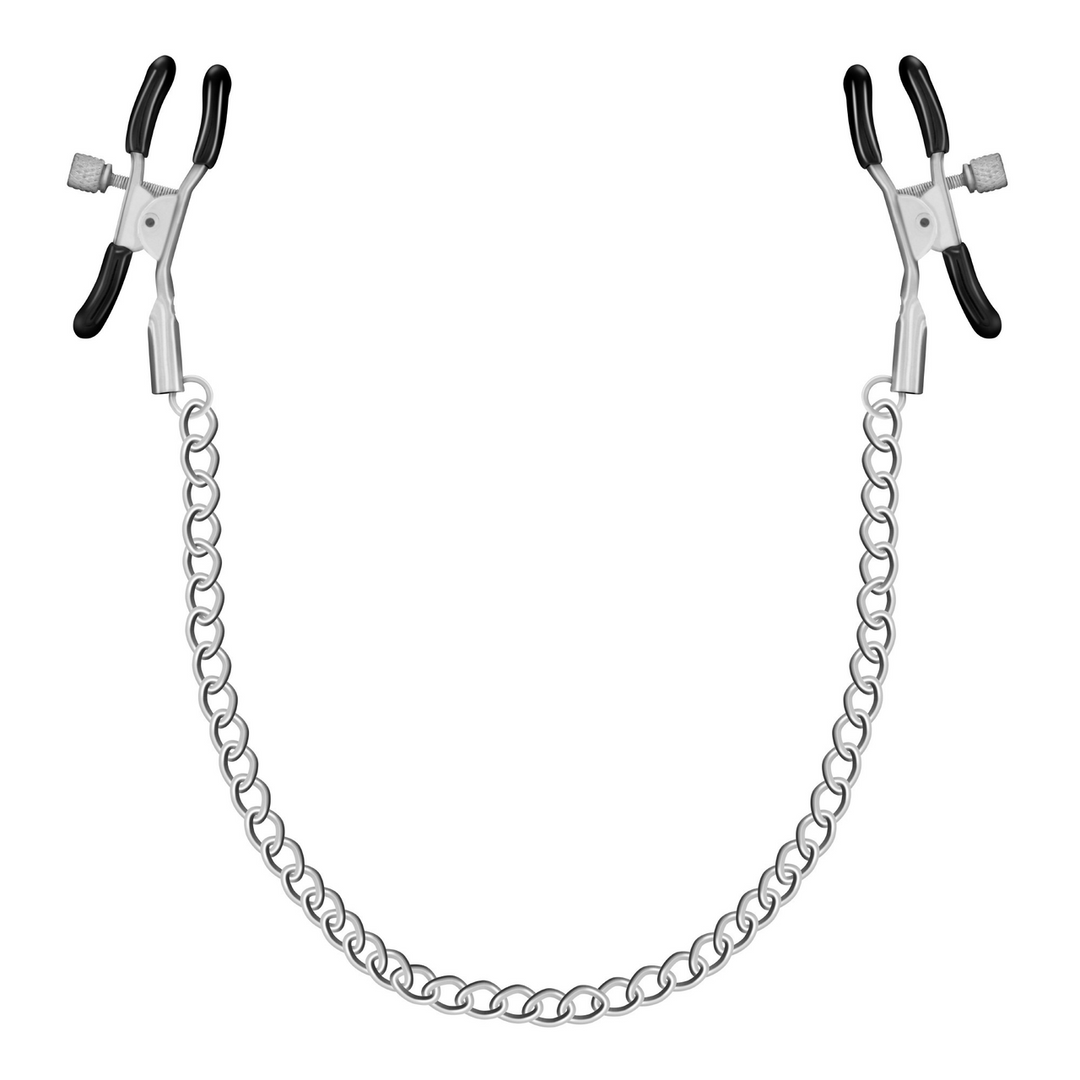 Nipple Chain Clamps - Silver
