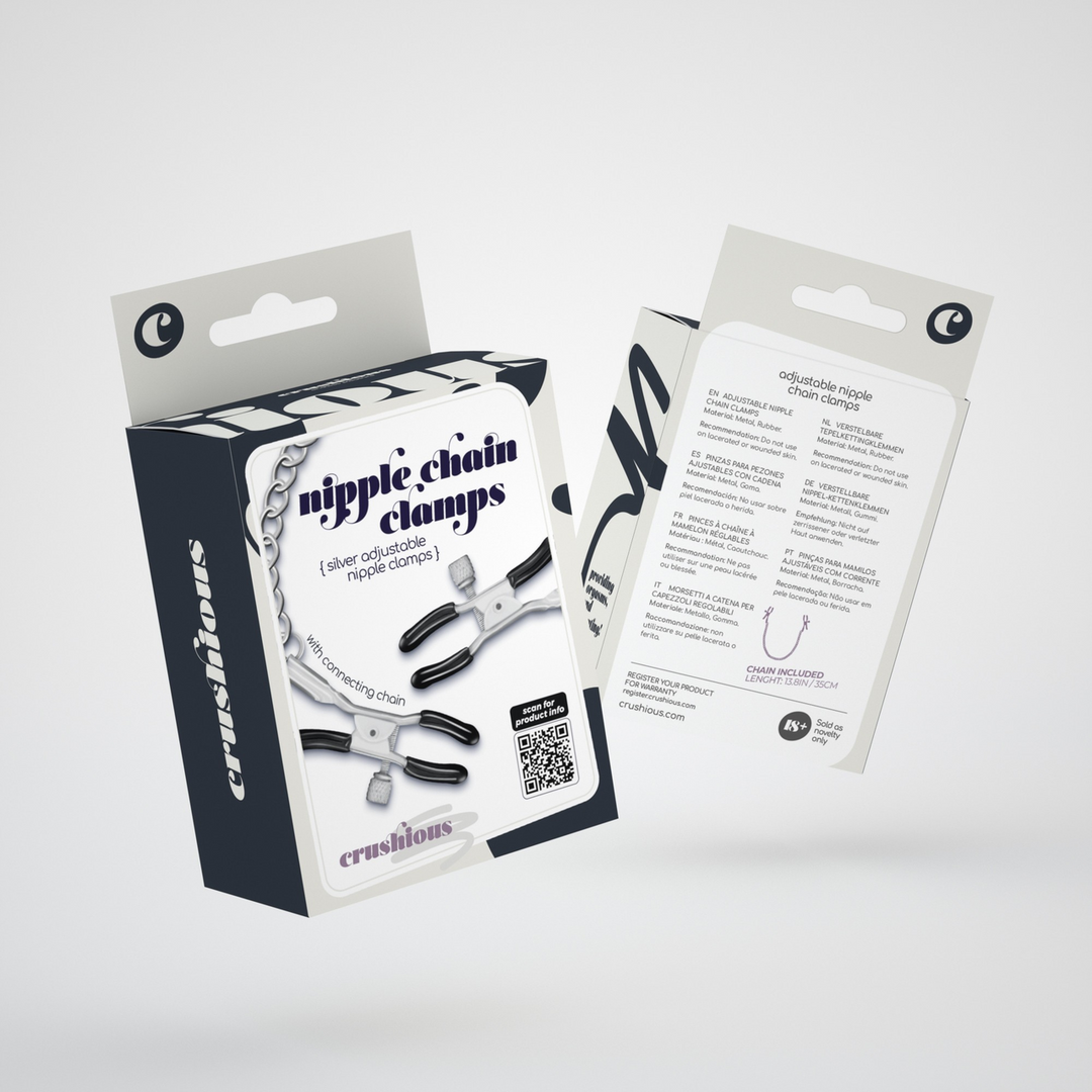 Nipple Chain Clamps - Silver