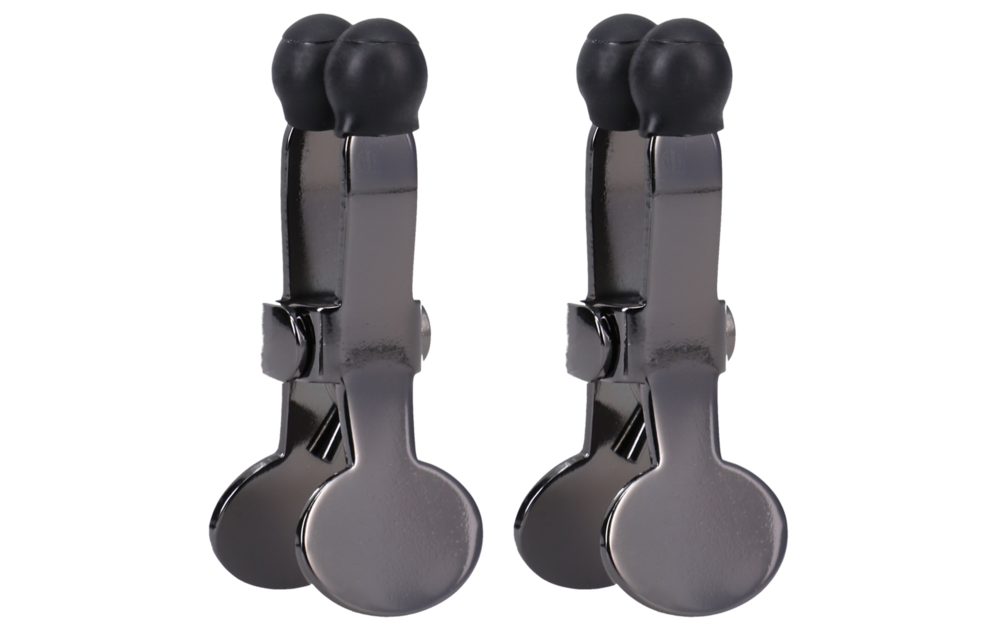 Nippers Stainless Steel Nipple Clamps Black – Stylish & Comfortable