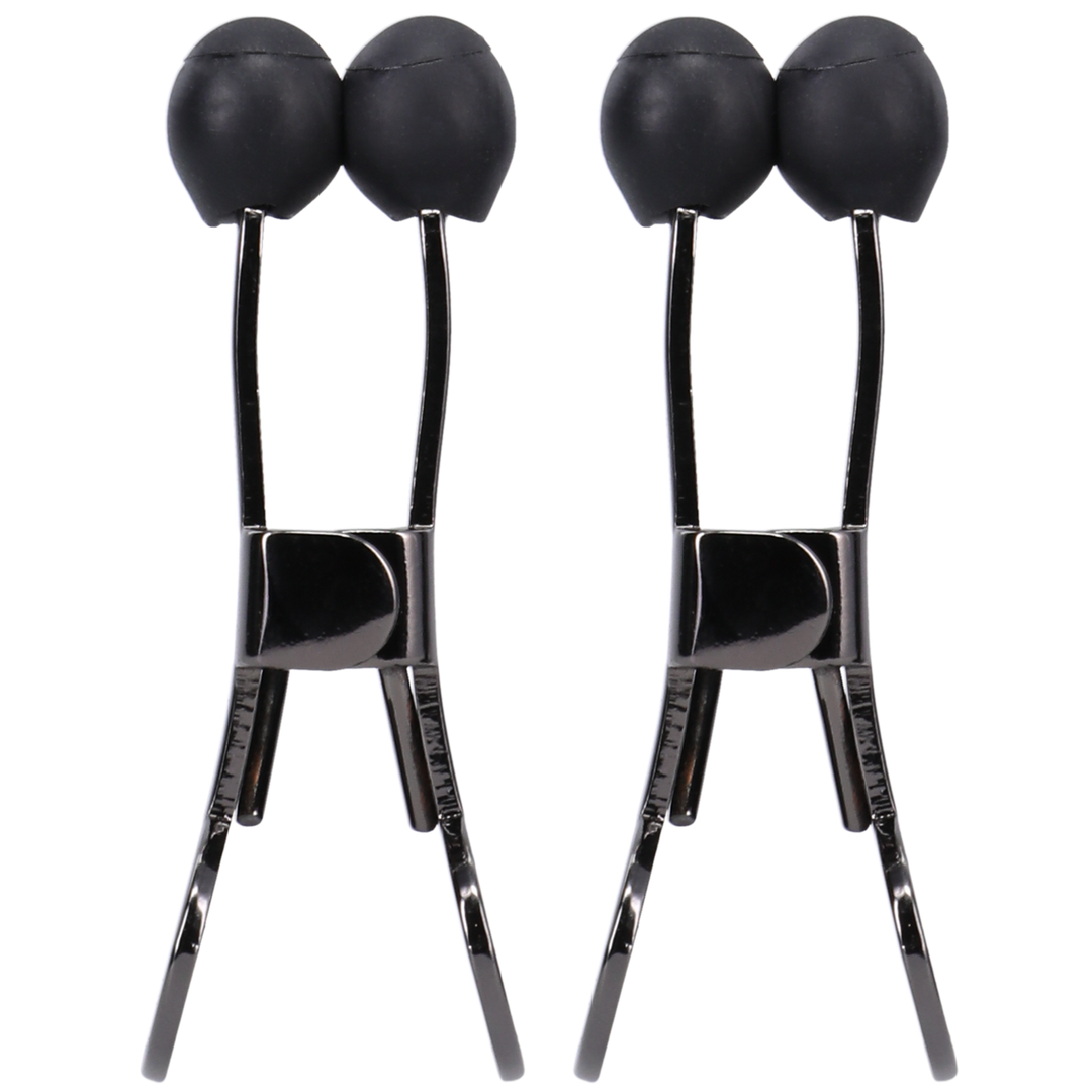 Nippers Edelstahl-Nippelklemmen Schwarz – Stilvoll & Bequem