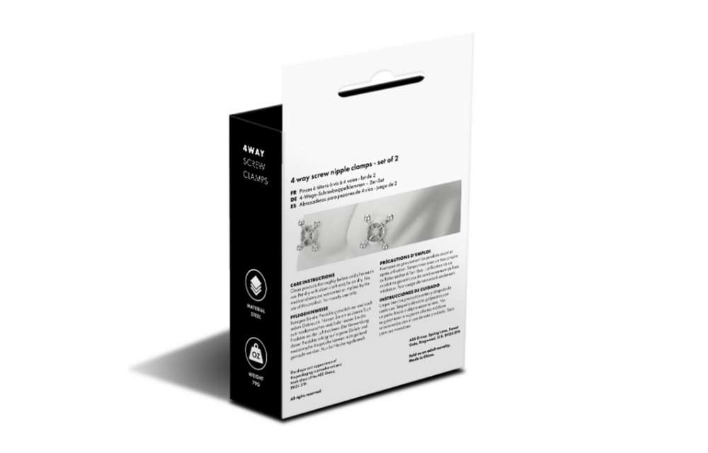 4-Wege-Schraubnippelklemme Silber – Langlebig & verstellbar