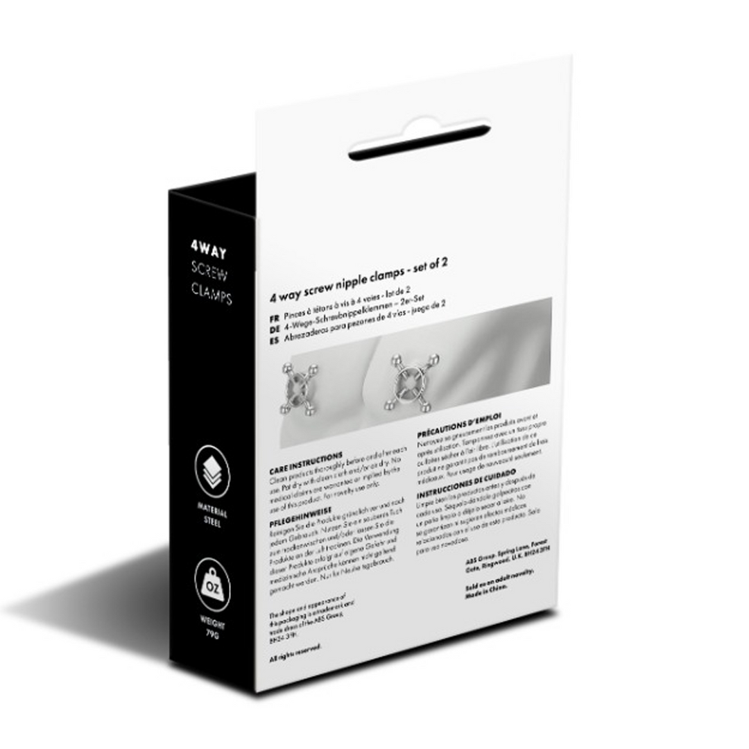 4-Wege-Schraubnippelklemme Silber – Langlebig & verstellbar