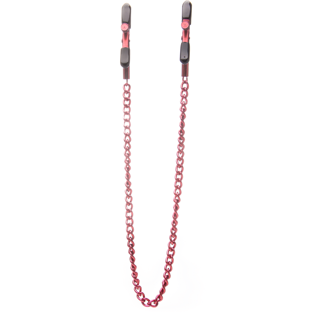 Adjustable Nipple Clamps Red | Ouch! Intense Sensations