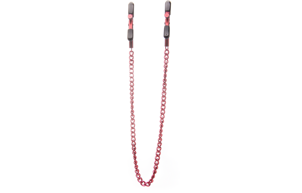 Verstelbare Tepelklemmen Rood | Ouch! Intense Sensaties