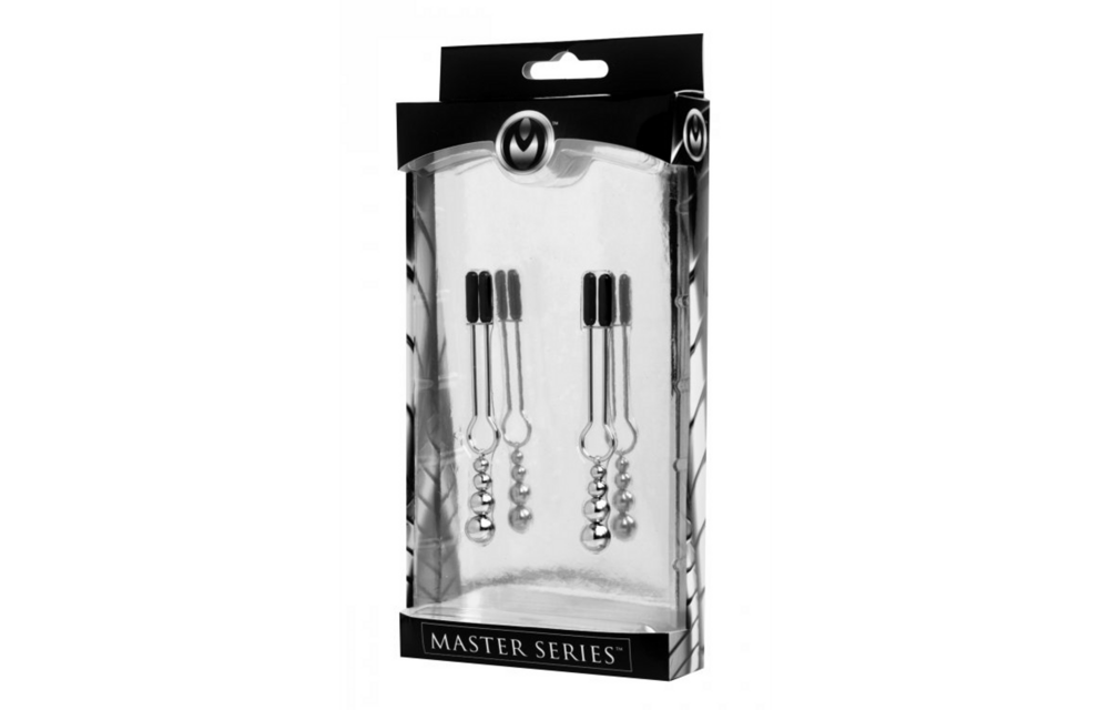 Decorative Nipple Clamps with Triple Beads | XR Brands