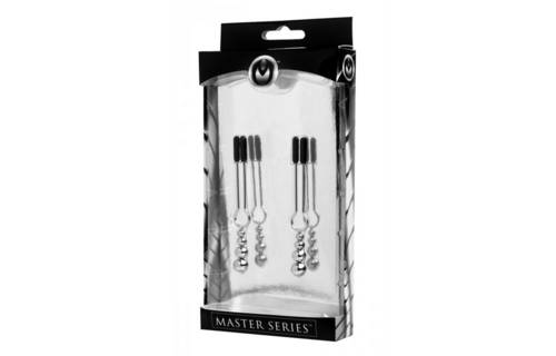 Dekorative Nippelklemmen mit dreifachen Perlen | XR Brands