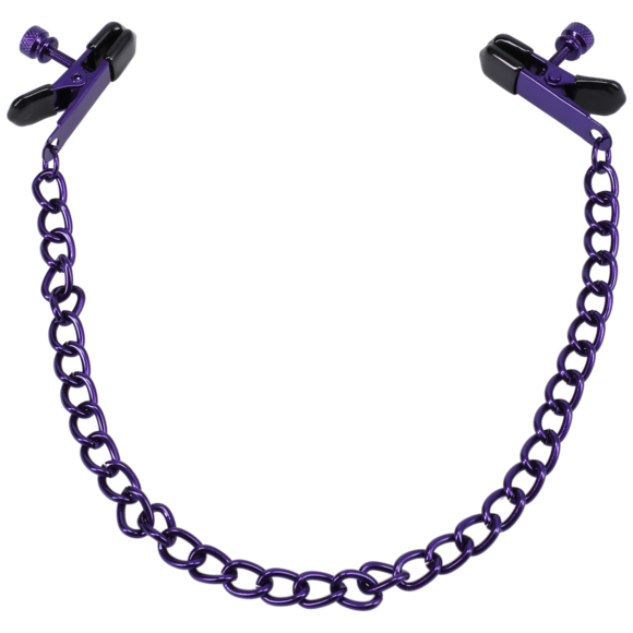 Chained Purple Nipple Clamps | Adjustable Sensual Pleasure