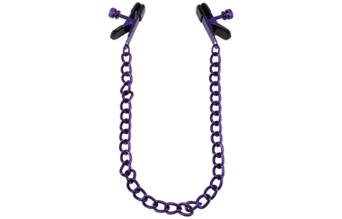 Chained Purple Nipple Clamps | Adjustable Sensual Pleasure