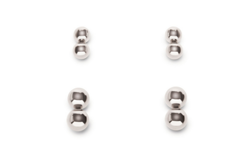 Magnetic Orbs - 4 Pair Set - Silver