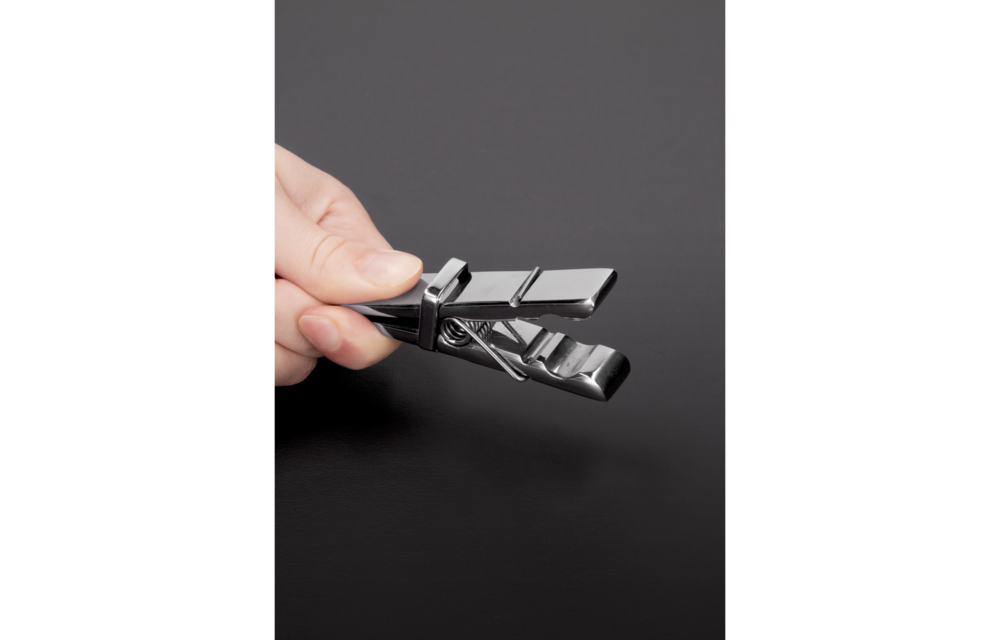 Clothes peg nipple clamps | Intense BDSM sensations Steel