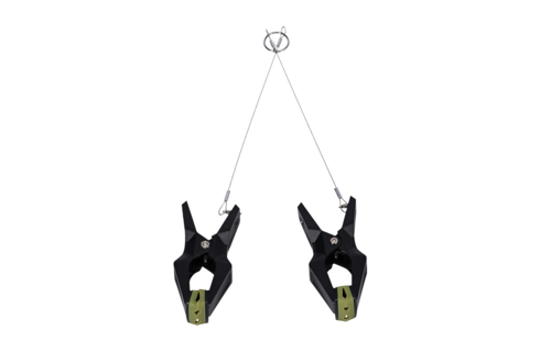 Hardwire Hangers Black - Firm Grip for Heavy Training