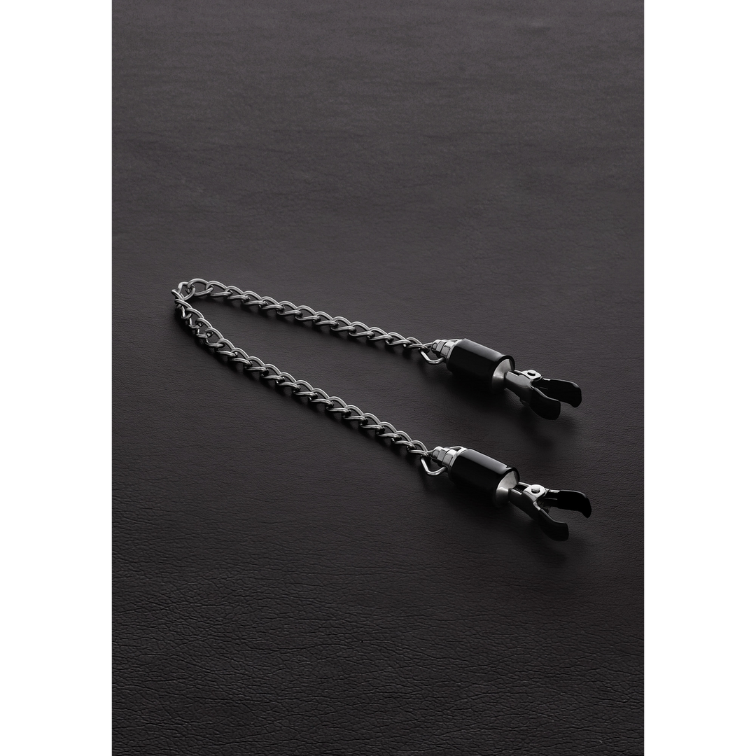 Barrel Nipple Clamps with Chain | Deluxe Nipple Clamps Steel